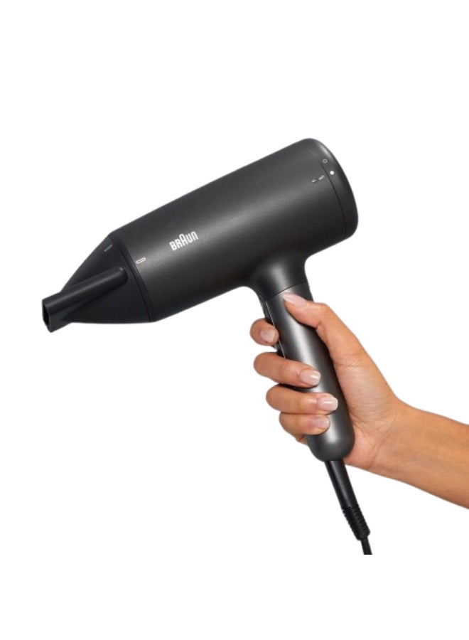 BRAUN Hd42 Super Ionic Hair Dryer 2100 Watts Htdc Motor With Diffuser And Nozzle - Image 5