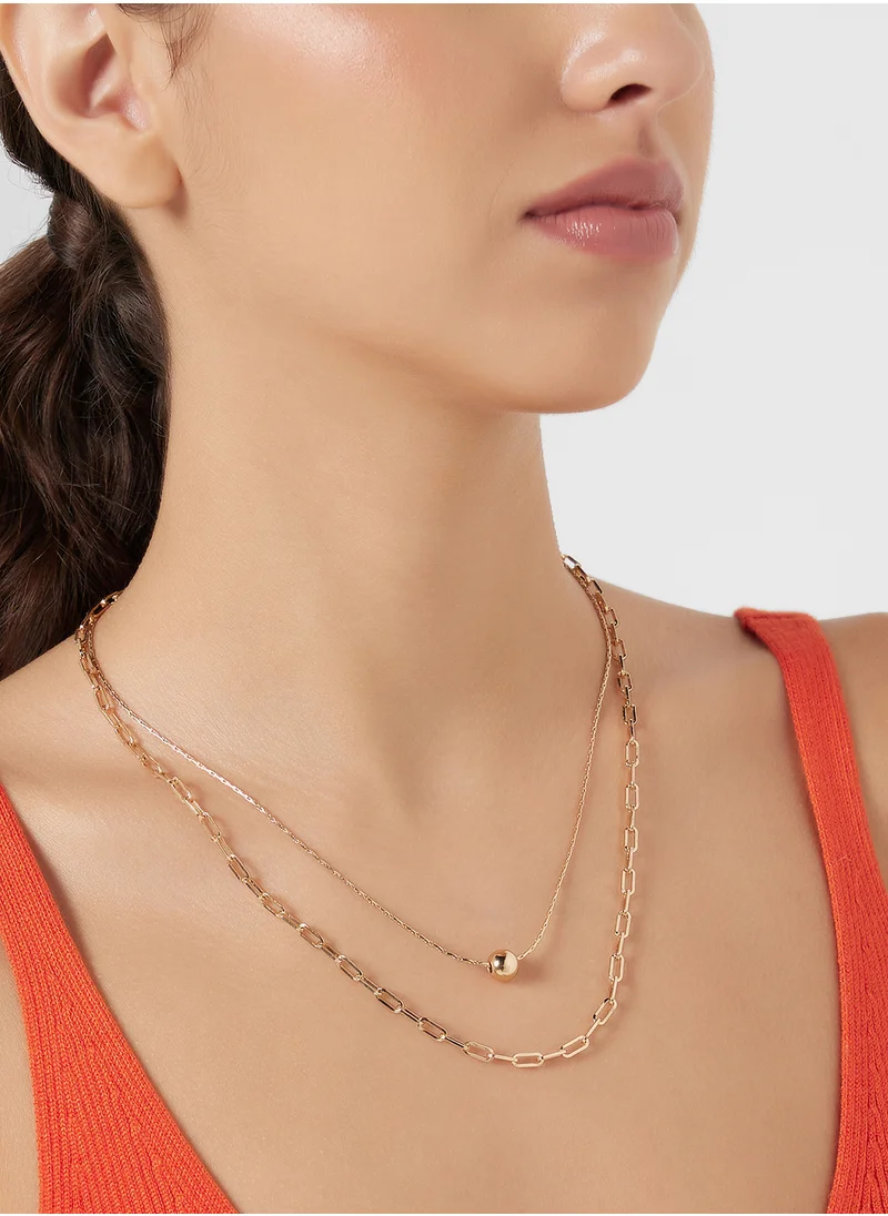 ايلا 2 Pack Mix Pendant Necklace Set
