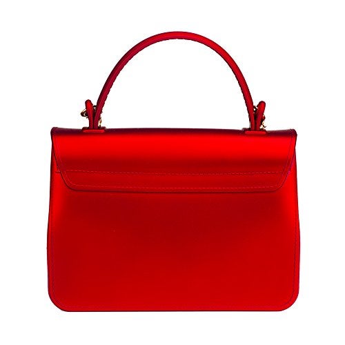 Chrysansmile Red Clutch Purses for Women Jelly Small Crossbody Bags Formal Evening Bags Top Handle Purses for Women Mini Tote Bag - Image 3