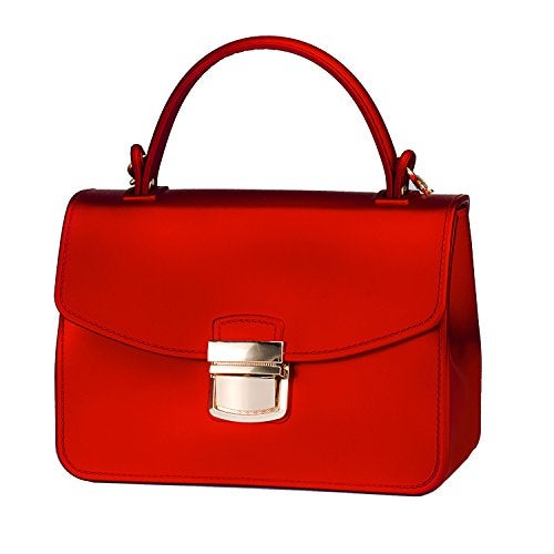 Chrysansmile Red Clutch Purses for Women Jelly Small Crossbody Bags Formal Evening Bags Top Handle Purses for Women Mini Tote Bag - Image 2