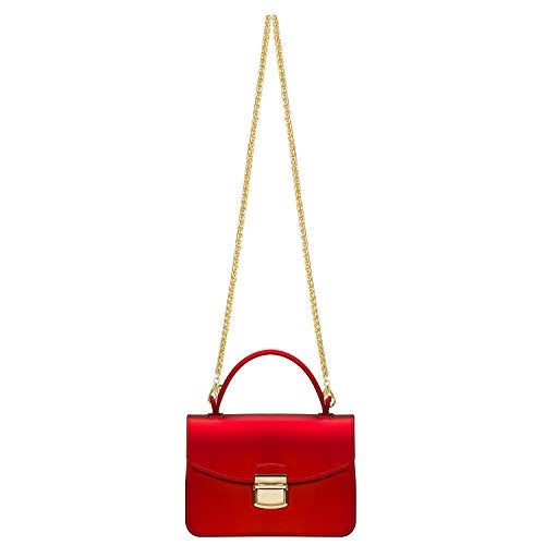 Chrysansmile Red Clutch Purses for Women Jelly Small Crossbody Bags Formal Evening Bags Top Handle Purses for Women Mini Tote Bag - Image 5
