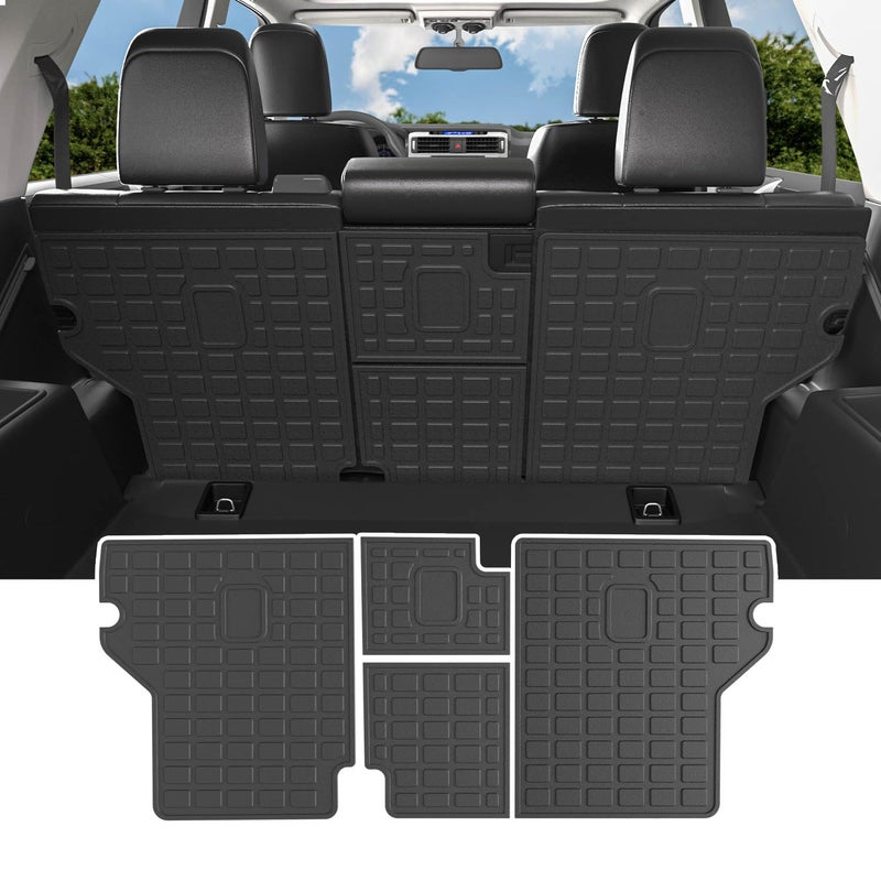 powoq Fit 2010-2023 Toyota 4Runner Backrest Mat TPE Material Back Seat Protector for 2010-2023 Toyota 4Runner 5 Seater Accessories (Rear Backrest Mats) - Image 1