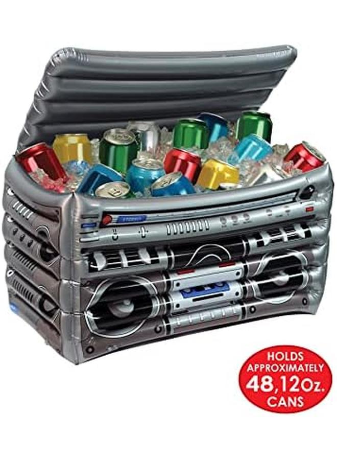 Beistle Inflatable Cooler – 50'S And 80'S Party Decorations Drink Containers Beverage Cooler Music Themed Decorations: Decades - Image 3