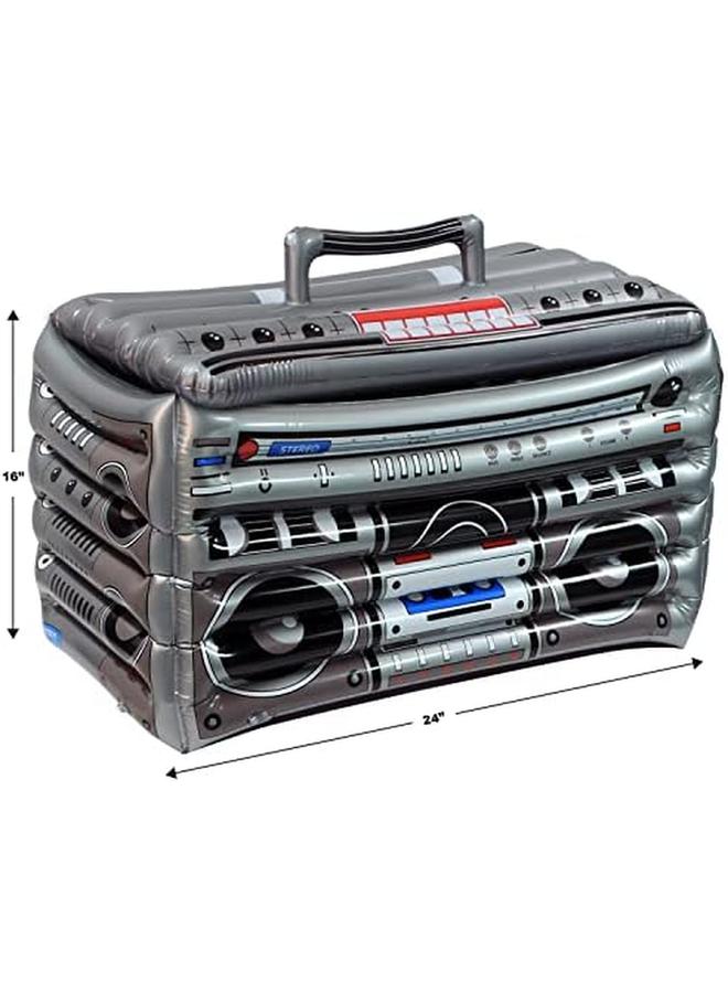 Beistle Inflatable Cooler – 50'S And 80'S Party Decorations Drink Containers Beverage Cooler Music Themed Decorations: Decades - Image 2