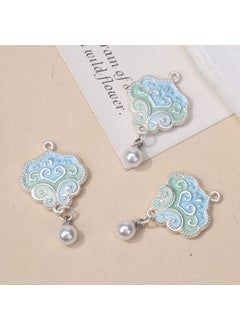 Alloy Silver Lucky Cat Lion Pendant DIY Necklace Charm No. 18 sky blue butterfly ruyi lock