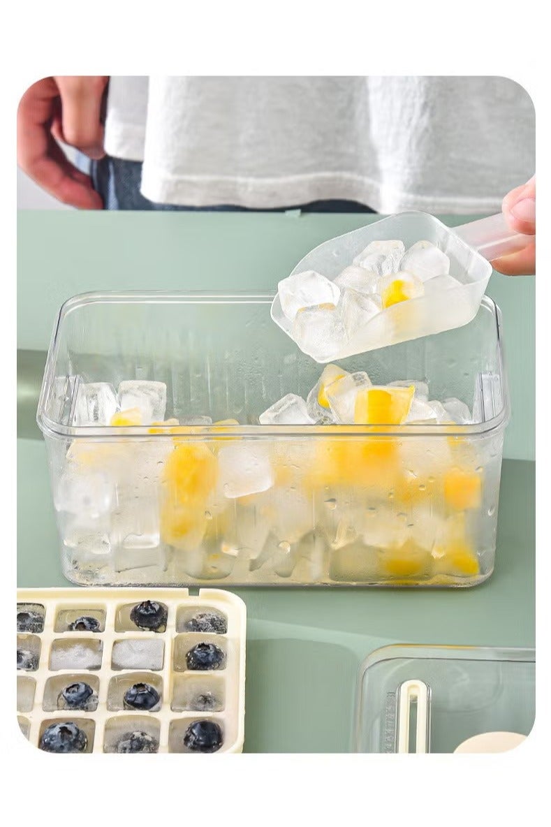 56 kly Dispense Ice Comes With an Ice ShovelGrid Double Laye56 Grid Double Layer Ice Tray that Can be Pressed to Quickly Dispense Ice Comes With an Ice Shovely that Can be Pressed to Quic - Image 5