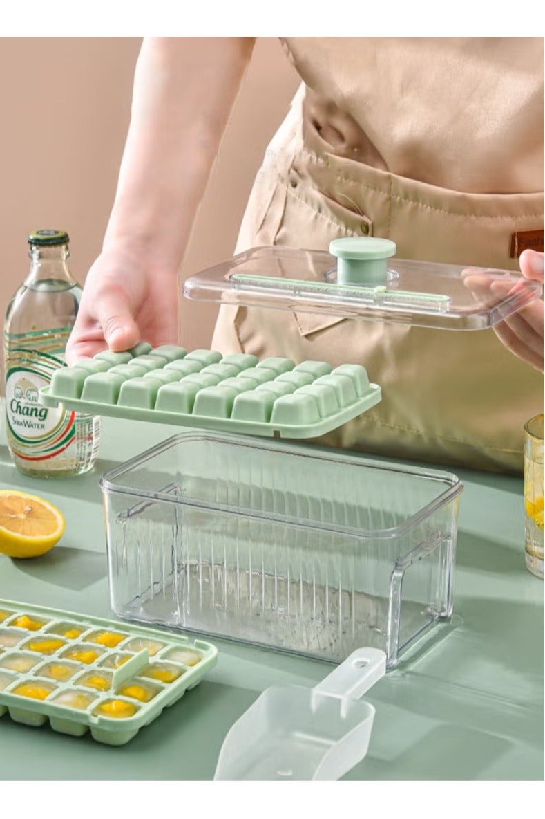 56 kly Dispense Ice Comes With an Ice ShovelGrid Double Laye56 Grid Double Layer Ice Tray that Can be Pressed to Quickly Dispense Ice Comes With an Ice Shovely that Can be Pressed to Quic - Image 3