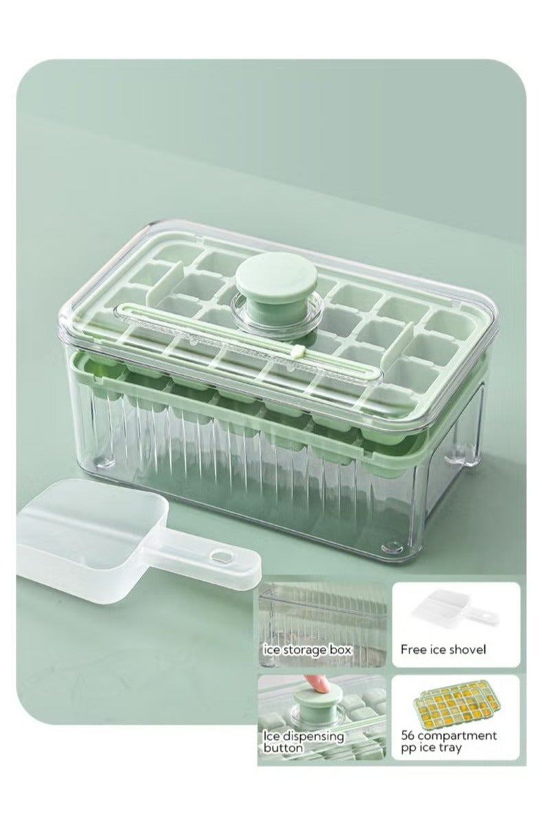 56 kly Dispense Ice Comes With an Ice ShovelGrid Double Laye56 Grid Double Layer Ice Tray that Can be Pressed to Quickly Dispense Ice Comes With an Ice Shovely that Can be Pressed to Quic - Image 2