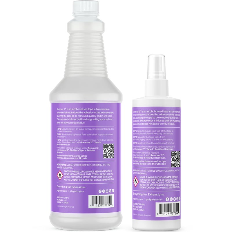 Big Kizzy Tape In Extension Remover, 32oz Refill Bottle  Reuse Spray, Compatible with All Major Brands - Image 4