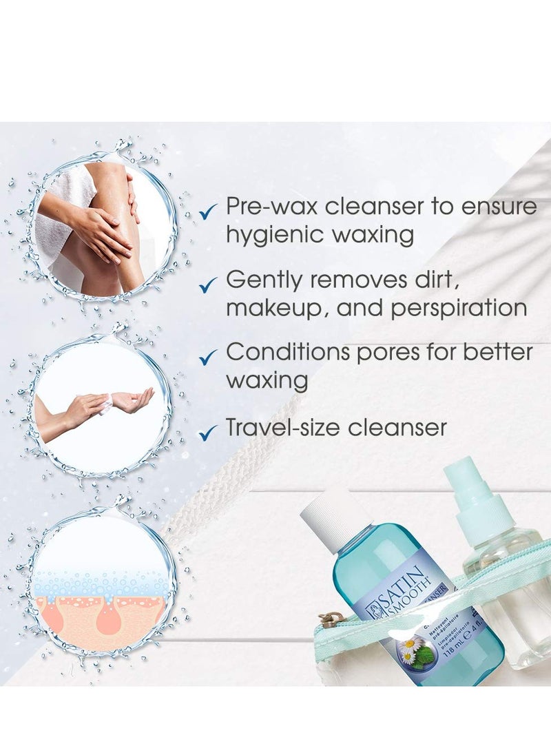 Satin Smooth SATIN SMOOTH Satin Cleanser Skin Preparation Cleanser 4 oz x 2 packs  - Image 2