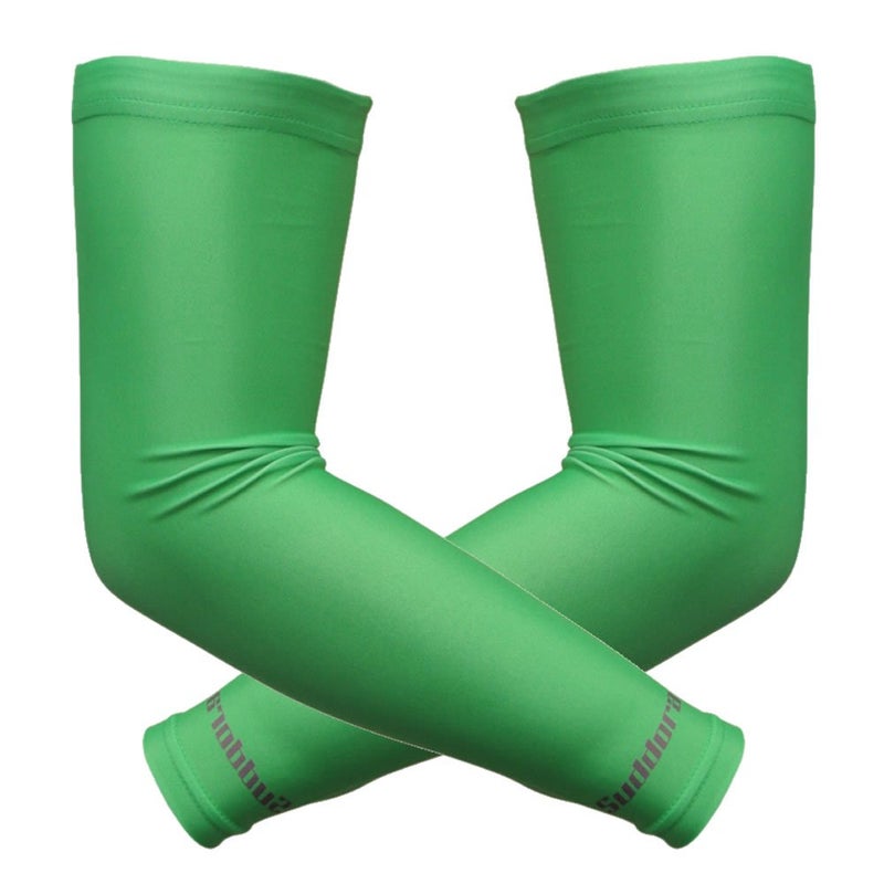 Suddora Arm Sleeves (Pair) - Sun Sleeves for Men and Women w/UV Protection for Cycling, Basketball, Running, Football, Outdoor Sports (Green) - Image 5