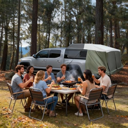 Dipurman Full-Size Truck Bed Tent,Outdoor 600D Waterproof Truck Tent Compatible with Fits Ford F-150,Chevy Silverado,Toyota Tundra,Tacoma (2005+),Tailgates 58" Designed for Full-Size Trucks with Caps - Image 4
