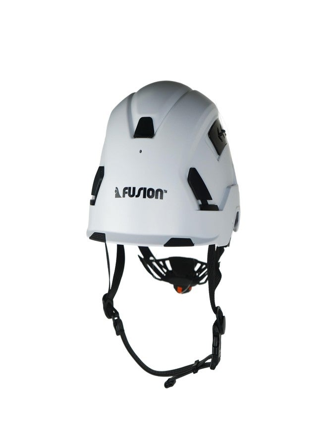 Fusion Climb Meka II Climbing and Zipline Safety Helmet - White, 6.25-Inch H x 10.3-Inch L x 8.25-Inch W - Image 1