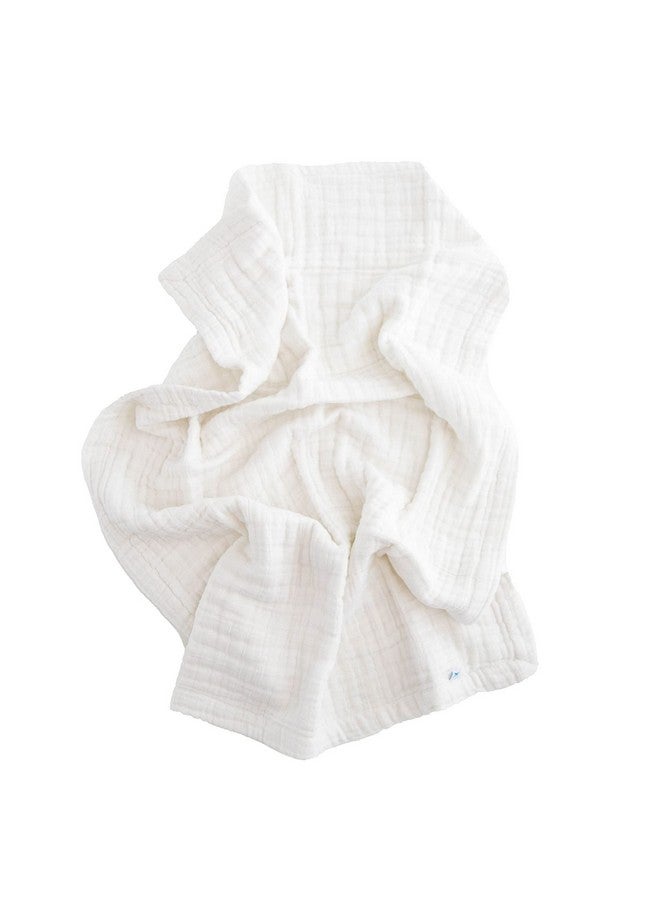 ليتل يونيكورن لحاف استقبال مولود جديد بتصميم وحيد القرن الصغير | قماش موسلين فائق النعومة متعدد الطبقات | هدية للمواليد الجدد والمناسبات (أبيض) - Image 4