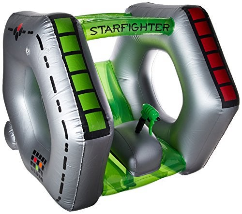 Swimline Starfighter Super Squirter Inflatable Pool Toy 46 X 45 X 43 SilverGreen - Image 1