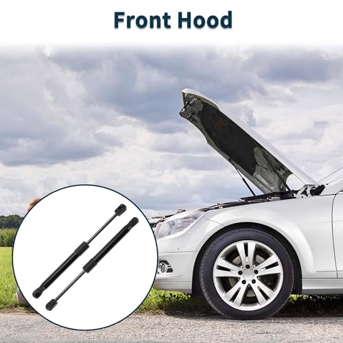 TUCKBOLD Lift Supports Struts for BMW 1/2/3/4 Series 118i 125i 220i 228i 320i 328i 335i 340i 428i No.51237239233/51237255812 Front Hood Gas Spring Black 2 Pcs - Image 3