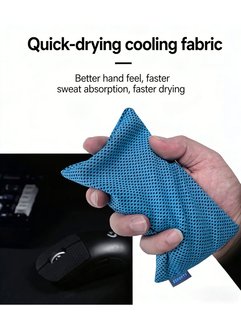 200G E-Sports Hand Sweat Bag, Reusable Washable Gaming Sweat Absorber with Quick-Drying Cooling Fabric, Portable Anti-Sweat Grip Bag for Gamers, Phone & Controller Accessory - Image 2