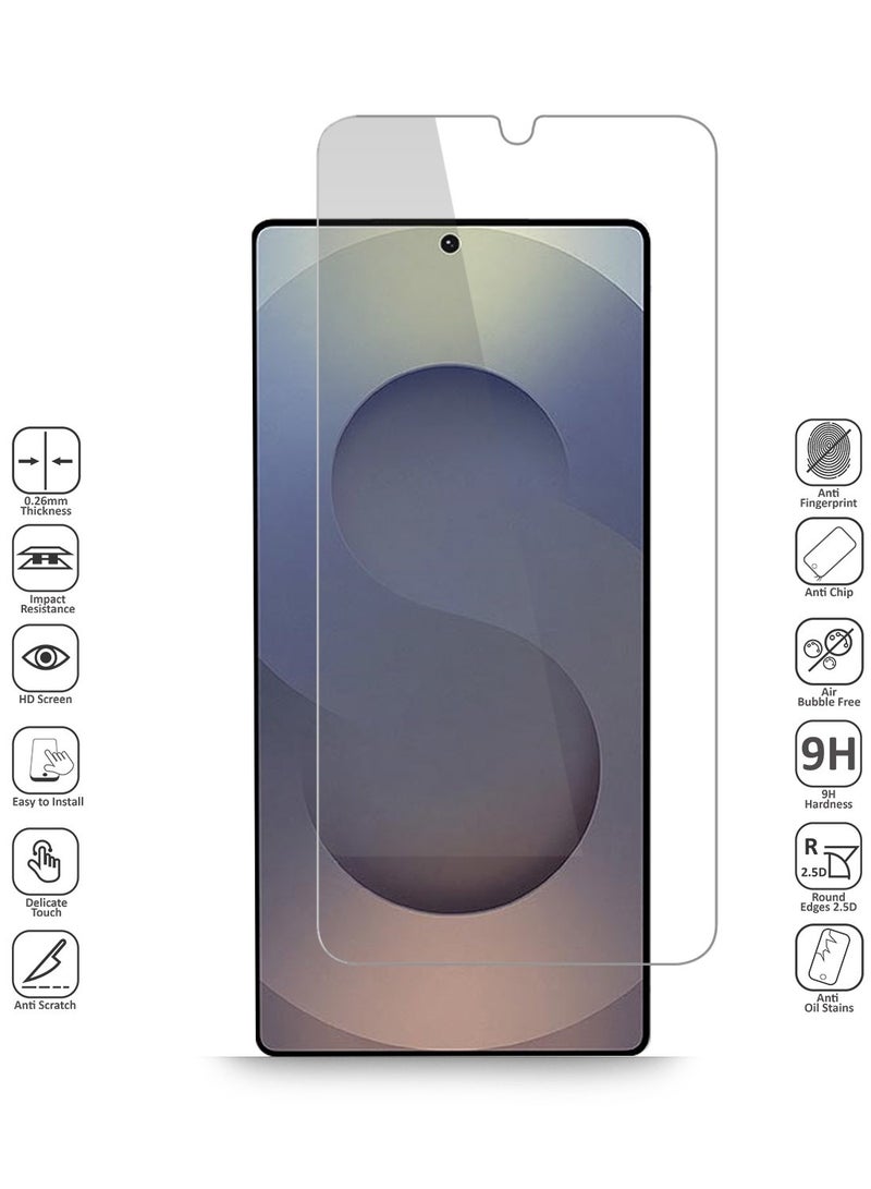 Techie 2 Pack HD Tempered Glass Screen Protector for Samsung Galaxy S25 Ultra 2025 - Anti Reflection Anti Bubbles 9H Hardness 0.33 mm Rounded Edges Easy Installation  - Image 4