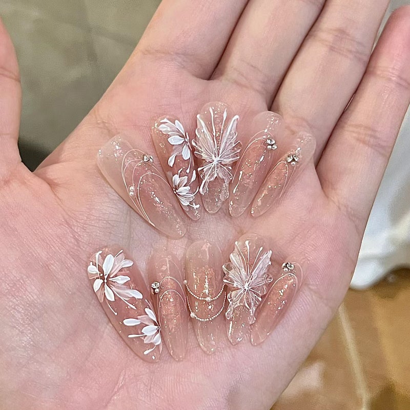 Generic Wearable Detachable Fake Nails By1700 moth eyebrow 