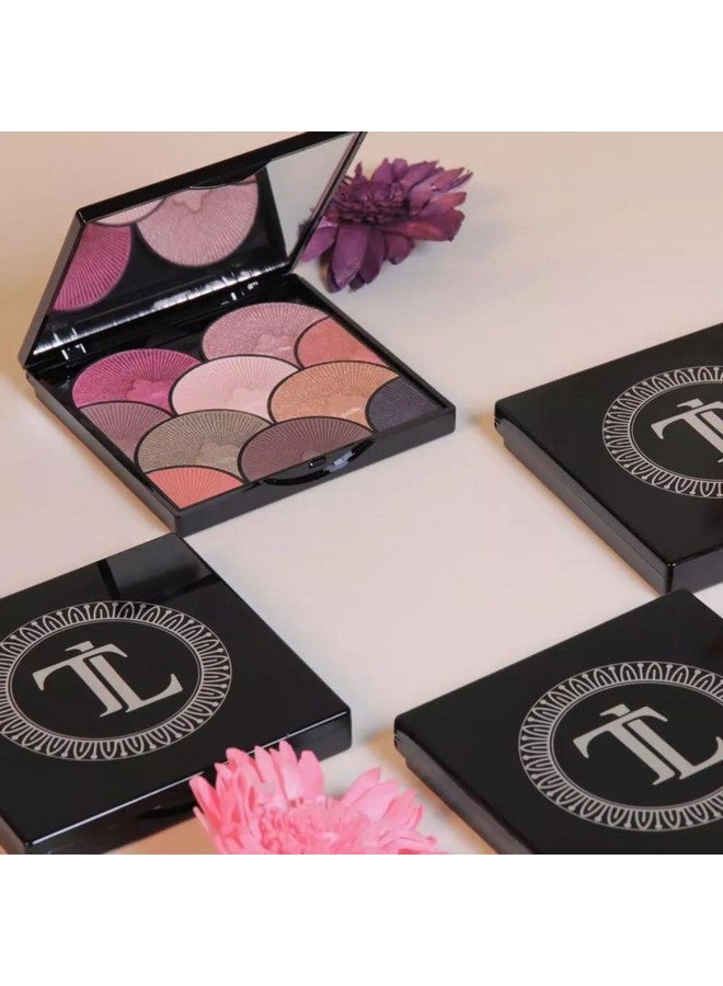 T. LeClerc Eyeshadow Palette | The Eventail Smokey Eye Make Up Highly Pigmented Contouring & Highlighting Blendable 10 Shades, 6 Iridescent & 4 Matte Shadows (06 Nuit Etoilee) - Image 3