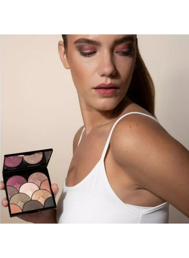 T. LeClerc Eyeshadow Palette | The Eventail Smokey Eye Make Up Highly Pigmented Contouring & Highlighting Blendable 10 Shades, 6 Iridescent & 4 Matte Shadows (06 Nuit Etoilee) - Image 2