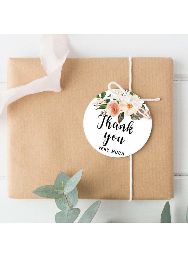 Mr.Mug Floral Thank You for Celebrating with Us Tags for Wedding Birthday Baby Shower Party Favors with 100Ft Jute String 100 Pieces - Image 4