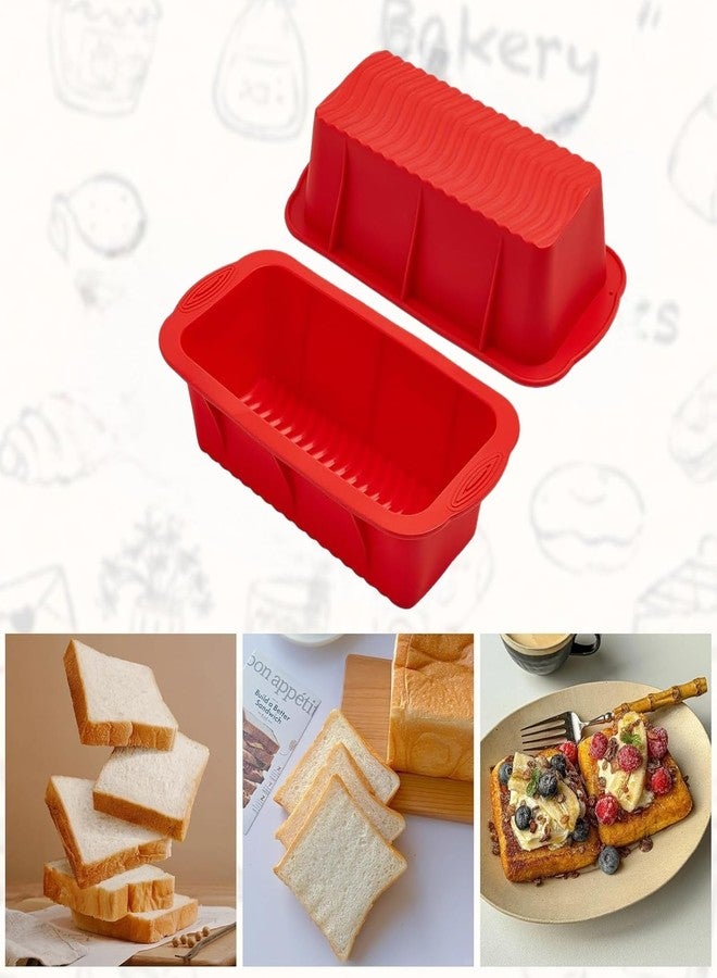 JLNGTHONG 2 Pieces Small Loaf Tin for Baking, Bread Pan Non-Stick Loaf Pans for Baking Rectangular Bread & Loaf Tins for Ovens Air Fryer - Image 4
