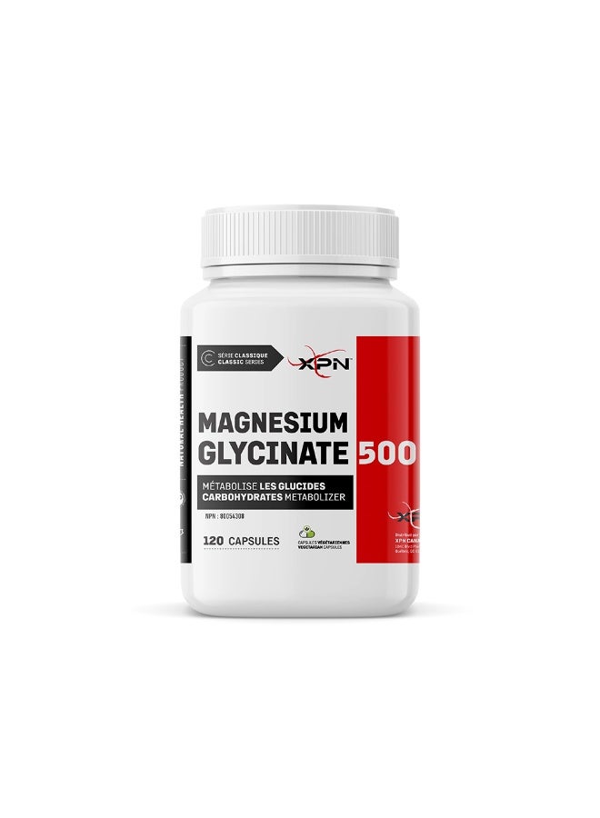 XPN Magnesium Glycinate 500 Classic Series – 120 Capsules