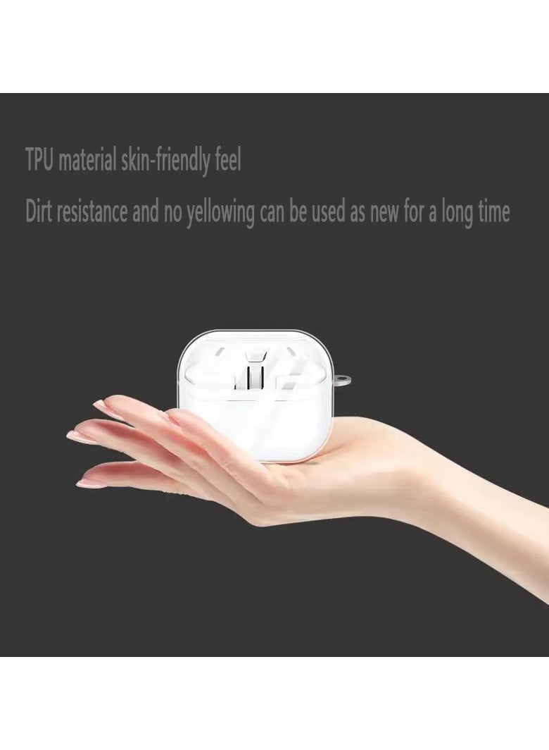 Transparent Earphones Case Compatible with Samsung Galaxy Buds 3 and Galaxy Buds 3 Pro Crystal TPU Earbuds Case  - Image 5