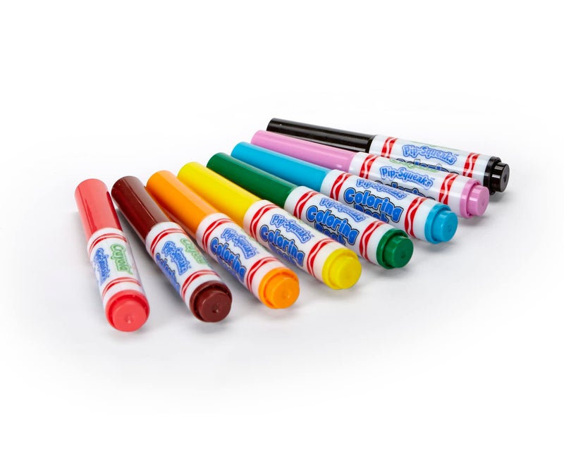 Crayola Pip Squeaks Washable Markers, Mini Markers in Classic Colors, 8 Count - Image 3