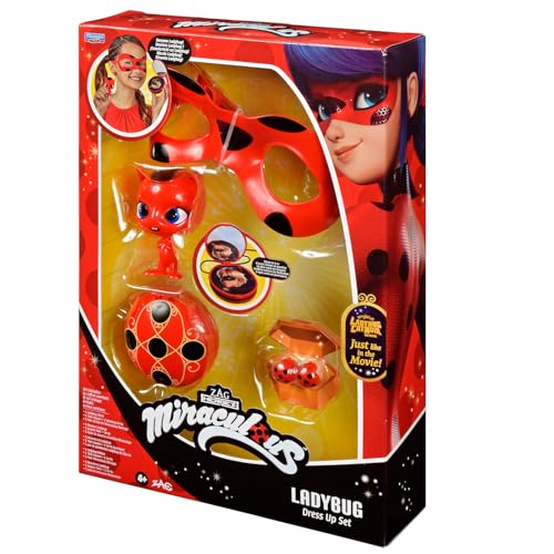 Bandai مجموعة تحول ليدي باج من بانداي - زي ليدي باج - صندوق قناع جو جو - أقراط تيكي - كوامي - زي ليدي باج وإكسسوارات - لعبة للأطفال من 4 سنوات P50604 - Image 1