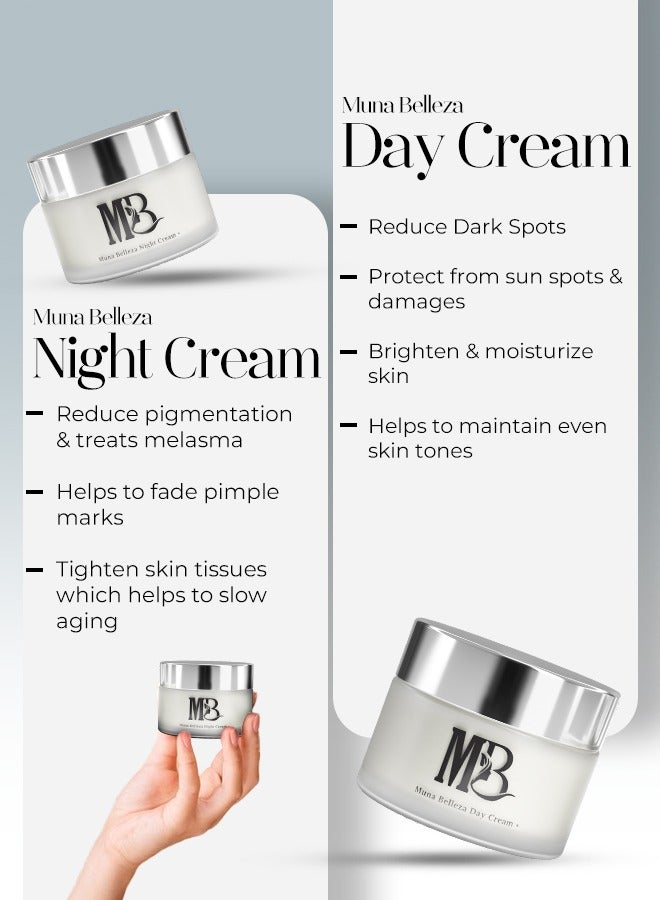 Muna Belleza Dark Spot Remover Cream - Treats Hyperpigmentation, Melasma, Freckles, Sun Spots - Suitable for All Skin Types, Day and Night Use for Men and Women - Image 3