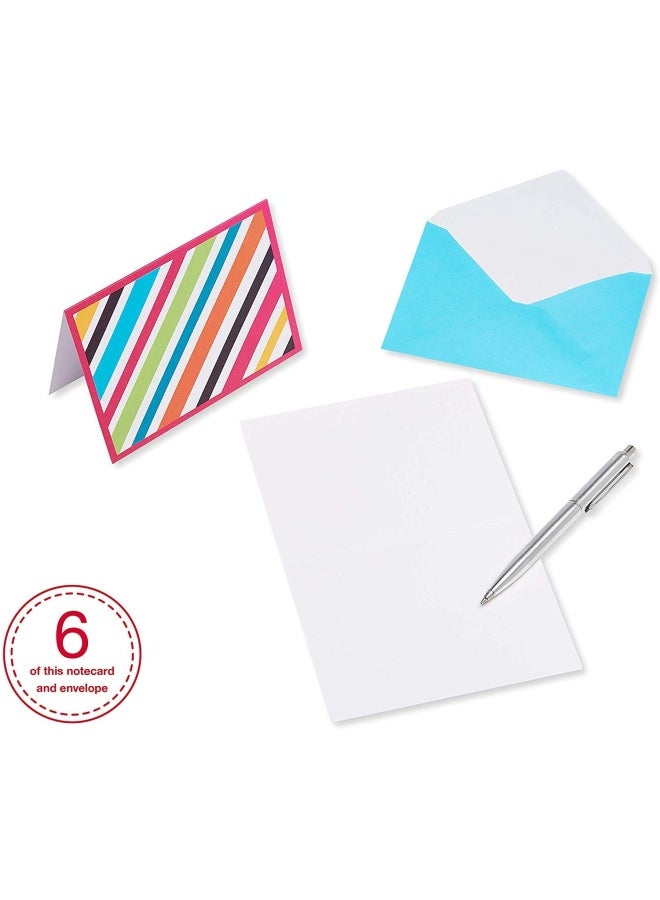 American Greetings Blank Cards Assortment With Envelopes Bright Patterns 30 Count - Image 4