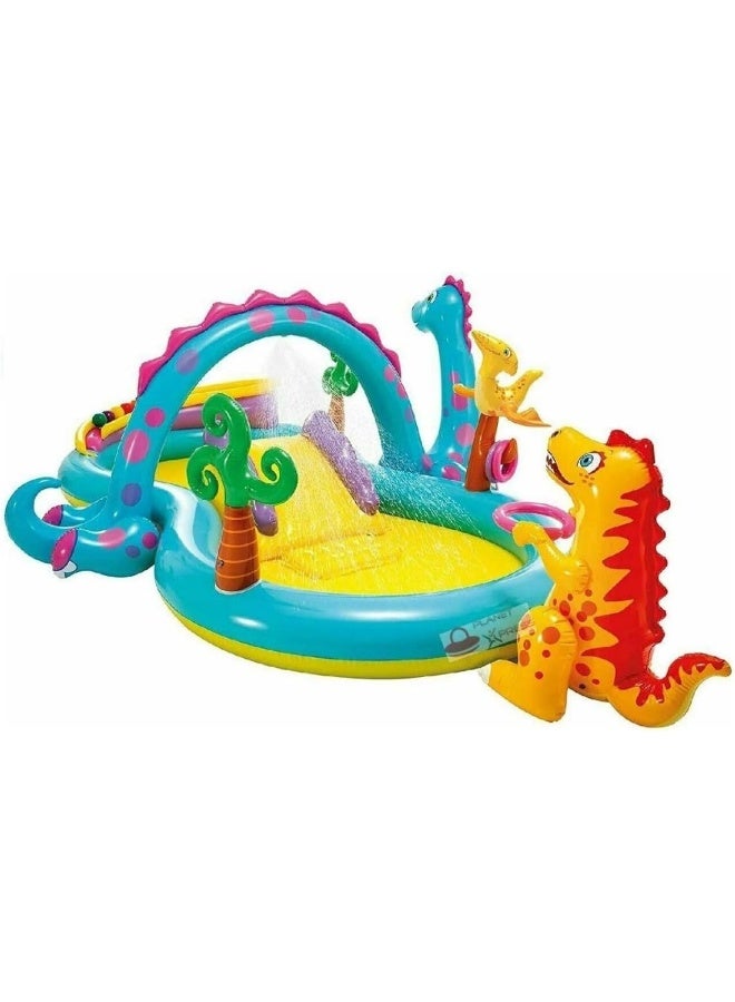 Intex Dino Slide & Pool, Multi-Colour, 57135 - Image 1
