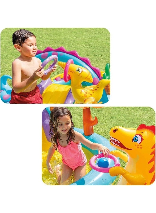 Intex Dino Slide & Pool, Multi-Colour, 57135 - Image 2