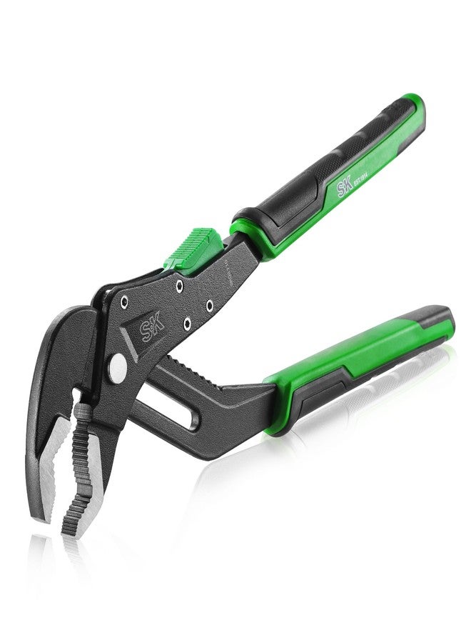 SK 10-Inch Quick Adjust Groove Joint Pliers, Water Pump Pliers, Premium CR-V Construction, SureGrip V-Jaw Design with Comfortable Grips - Image 1