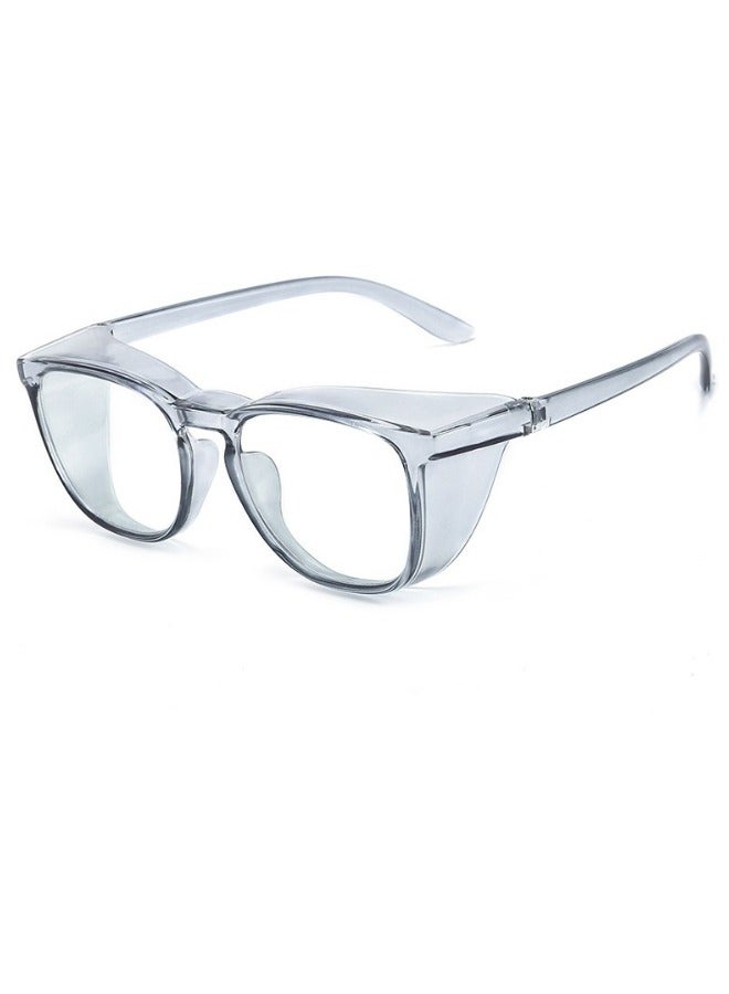 Safety Goggles with Side Shields 1-Pack Anti-Fog Dust-proof Scratch-proof Splash-proof Chemical Wrapped Eye Protection Nurse Worker Architect Clear - Image 1