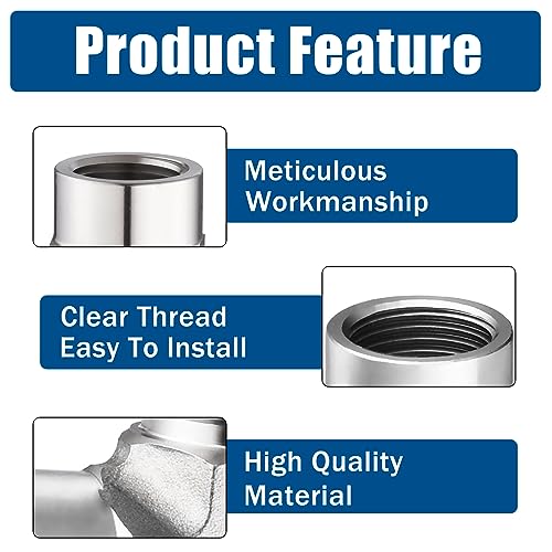 Windblowgrass Stainless Steel Pipe Fitting,90 Degree Barstock Street Elbow, 1/2" NPT Female x 1/2" NPT Female (Pack of 2) - Image 2