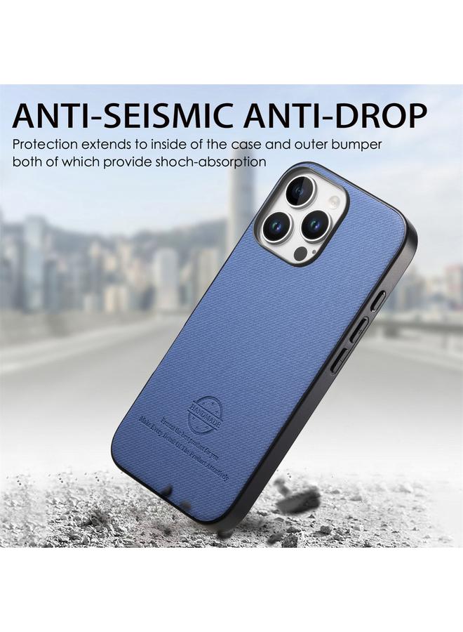 Zaboon Case For iPhone 13 Pro Max Twill Fabric Leather Skin Back Phone Case - Image 5