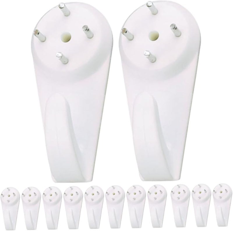 TEHAUX 30 قطعة من علاقات الحائط غير المرئية وخطاطيف إطار الصور للجدران الخرسانية ديكور المنزل والمكتب - Image 1