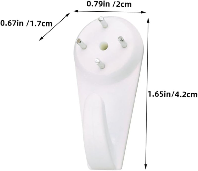 TEHAUX 30 قطعة من علاقات الحائط غير المرئية وخطاطيف إطار الصور للجدران الخرسانية ديكور المنزل والمكتب - Image 2
