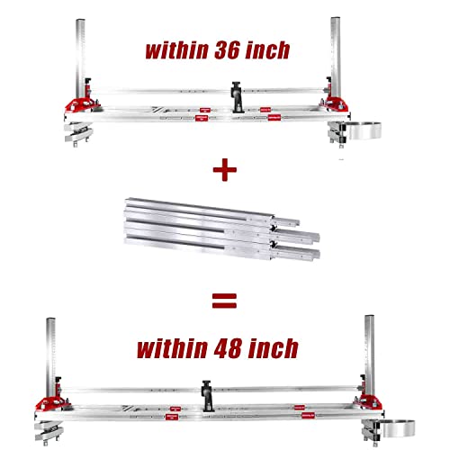 Zozen Chainsaw Mill Aluminum Profile 12inch, Used for Spliced Extension to 48inch, Help to Extend Cutting Size to 48inch, Only match for Zozen Chainsaw Mill - Image 2