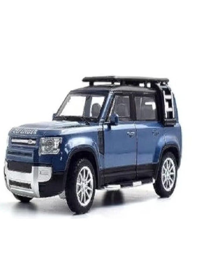 مجموعة هدايا مركبة دفاعية معدنية مصبوبة بمقياس 1/32، مجموعة ألعاب محاكاة مركبة للطرق الوعرة، لون ازرق - Image 1