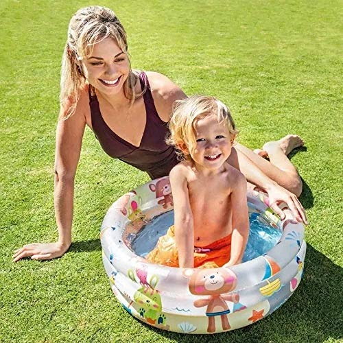 SuNZita® Cartoon Bath tub Baby Bath tub for Kids Below Age 2 Years Inflatable Bath tub Without air Pump - NO Air Pump I Small Size - 2 FT I Pack of 1 I White Color - Image 3