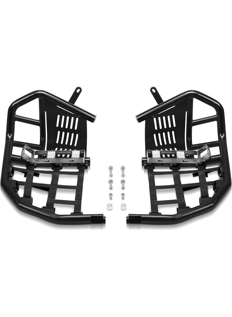 زوج من دعامات القدم القابلة للتعديل الثقيلة رابتور 700، مجموعة دعامات قدم سوداء - Image 3