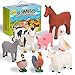 Learning Minds Set of 8 Jumbo Farm Animal Figures  Farm Animals for Toddlers Age 13  Farm Toy for Kids Age 18 Months Plus  Animal Toys for Kids 123 Years Old - Image 4