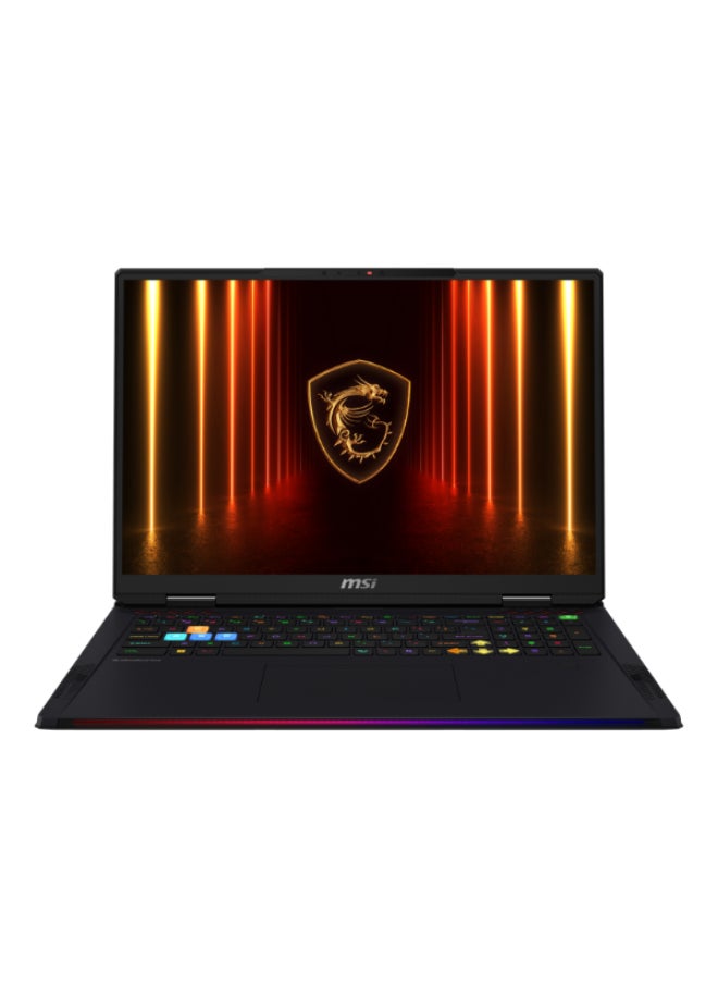MSI Raider 18 HX AI A2XWIG Laptop With 18-Inch  Display, Core Ultra 9 285HX Processor/64GB RAM/2TB SSD/16GB NVIDIA GeForce RTX 5080 Graphics/Windows 11 Home English/Arabic Core Black  - Image 1