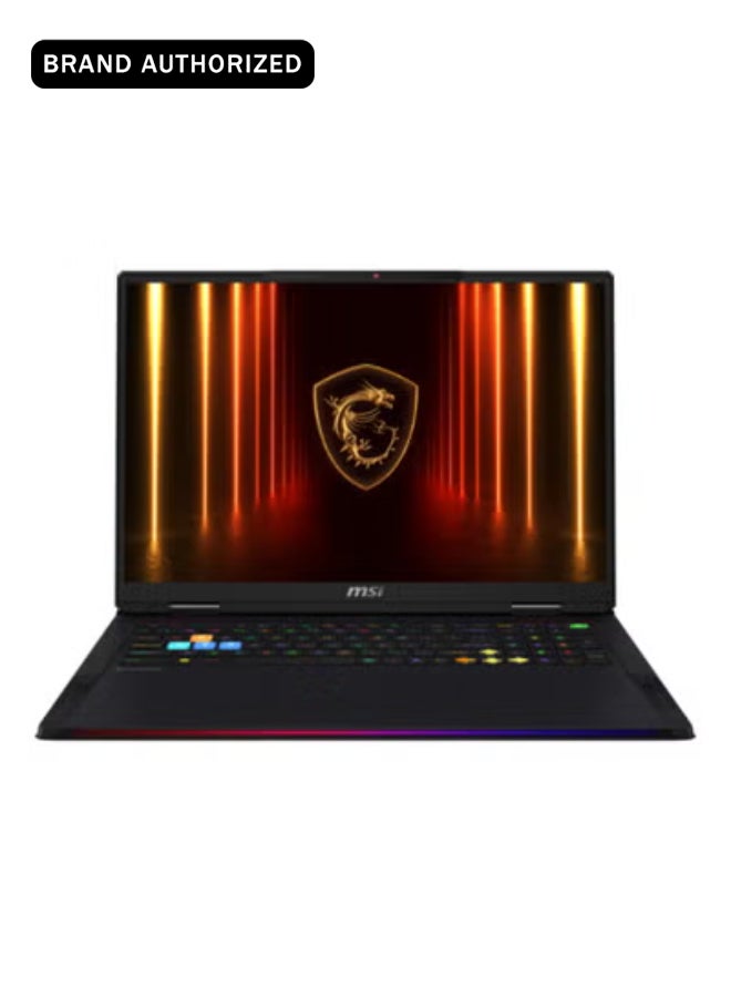 MSI Raider 18 HX AI A2XWIG Laptop With 18-Inch  Display, Core Ultra 9 285HX Processor/64GB RAM/2TB SSD/16GB NVIDIA GeForce RTX 5080 Graphics/Windows 11 Home English/Arabic Core Black english_arabic Core Black - Image 1