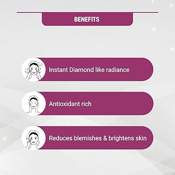 LOTUS HERBALS Lotus Herbals Radiant Diamond Facial Kit With Diamond Dust Cinnamon 170g Multi Use  - Image 4