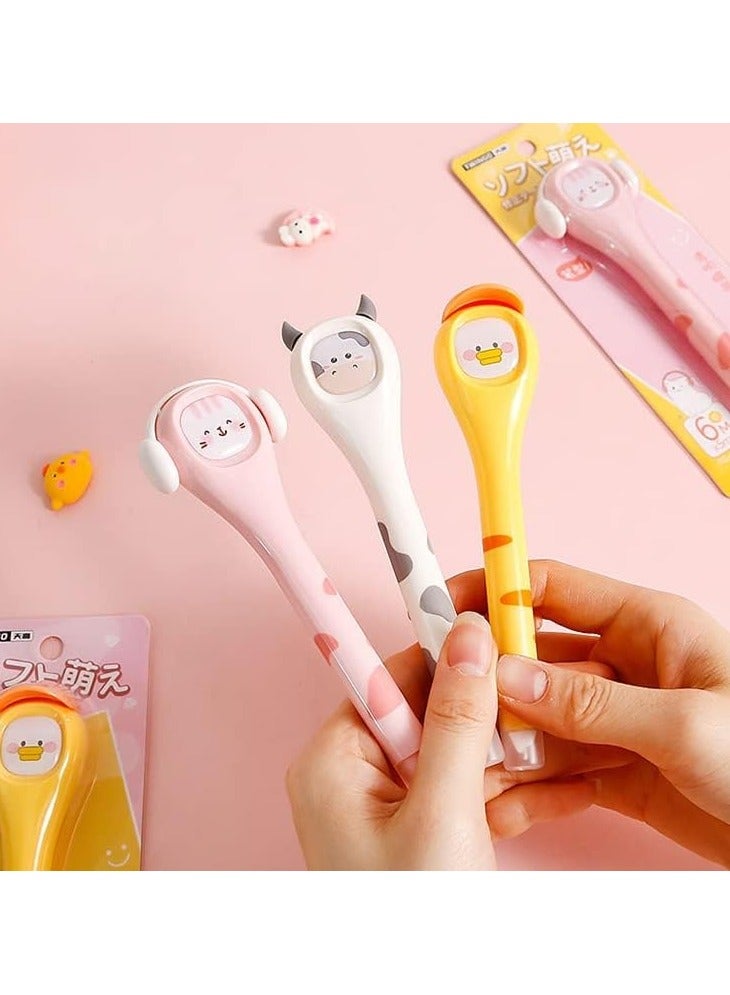 general 3pcs correction tape pen, lovely quick drying white out pen with easy to use pen shaped applicator for school home office students children - Image 2